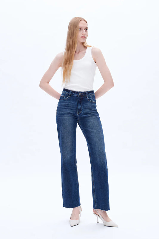 GLACIER HIGH RISE WIDE LEG JEAN