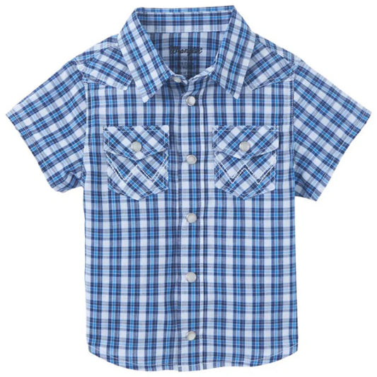 WRANGLER INFANT BLUE SNAP SS