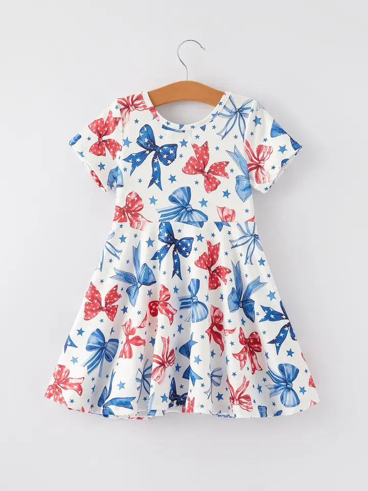 4TH OF JULY BOW STAR DRESS
