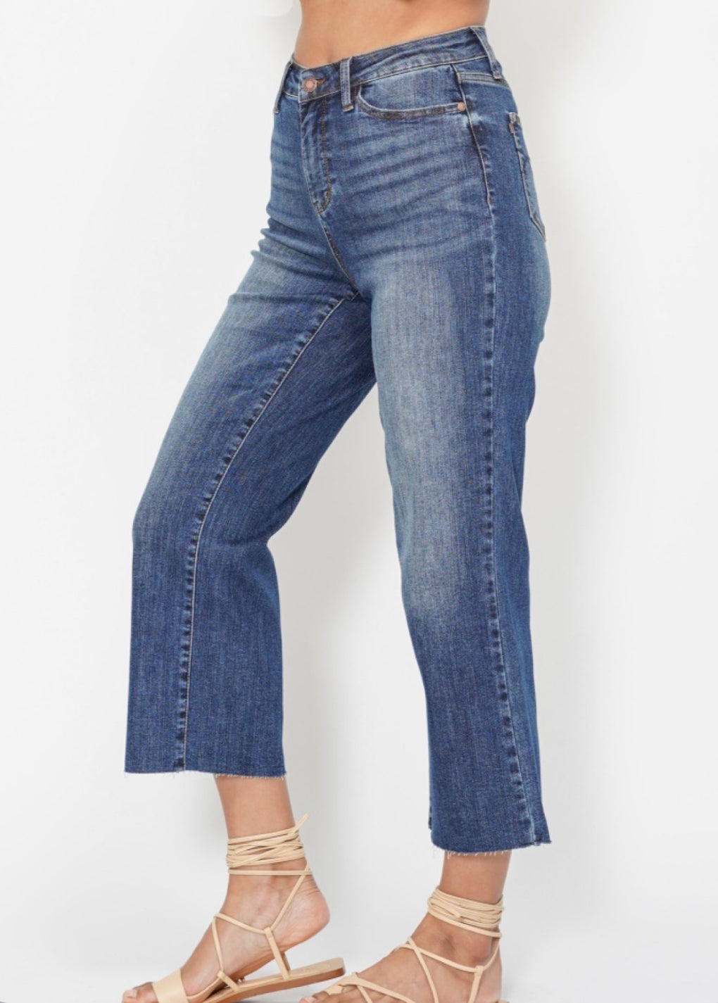 Judy Blue HW Embroidery Crop Jean