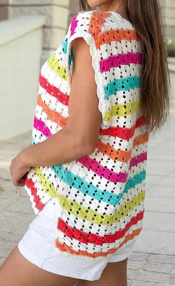 CUTE HAIR KNIT TEE