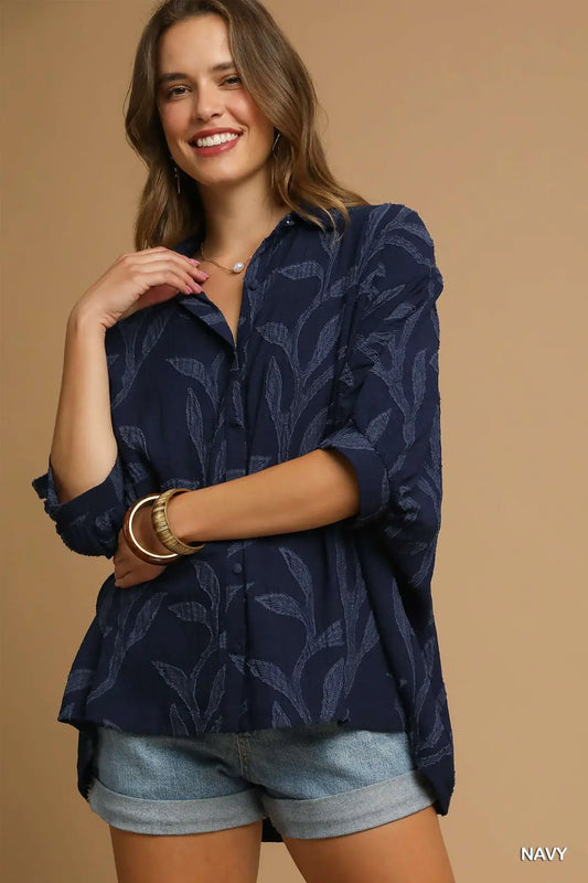 LEAF TEXTURED BUTTON TOP
