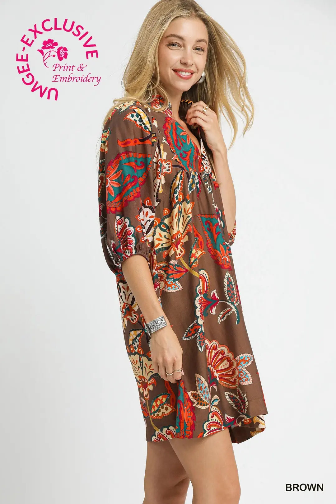 PUFF SLEEVE BABYDOLL DRES
