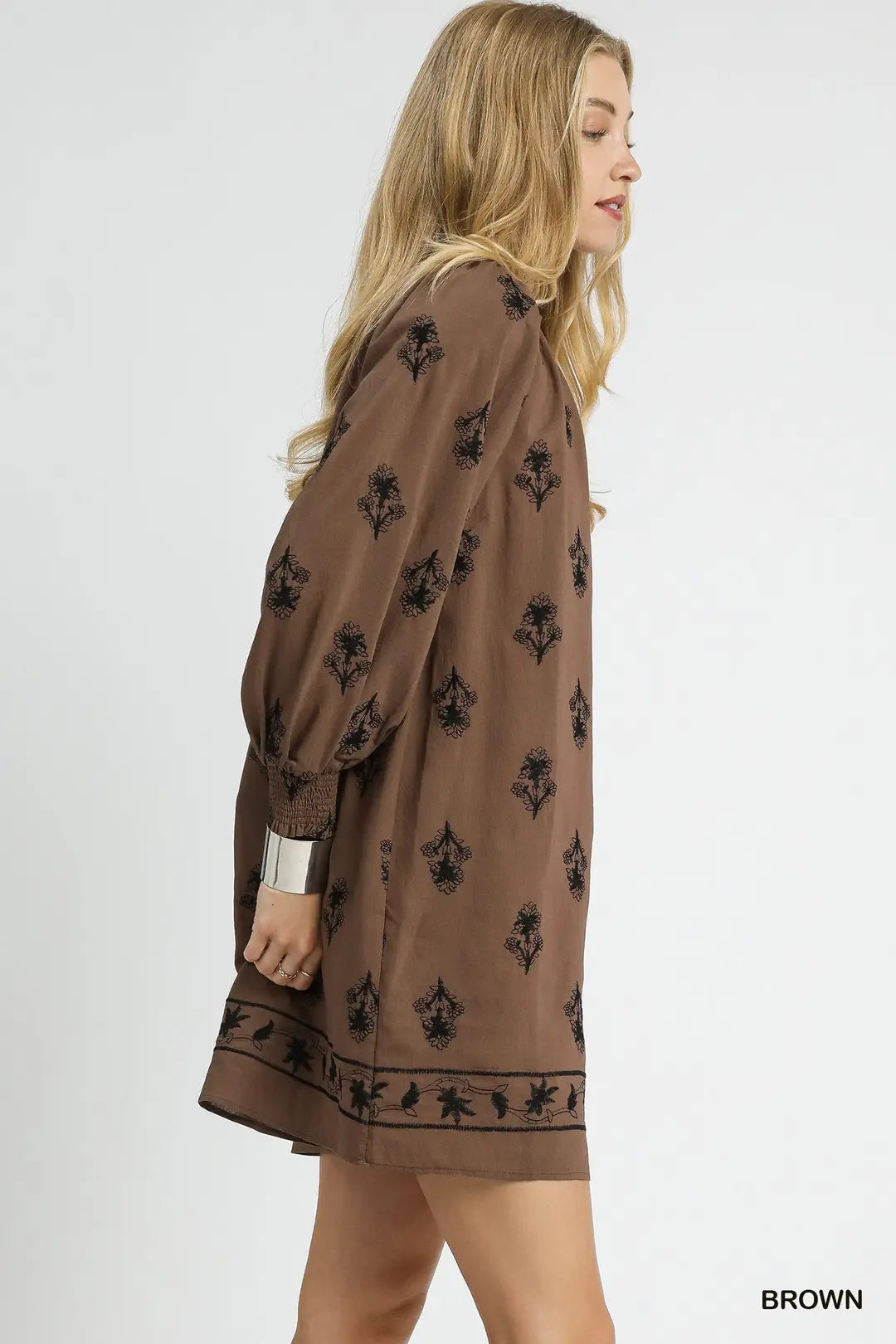 DEEP FALL FLOWER DRESS