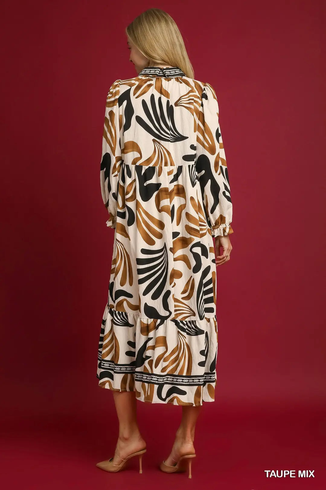 BOHO LEAFY MAXI DRESS