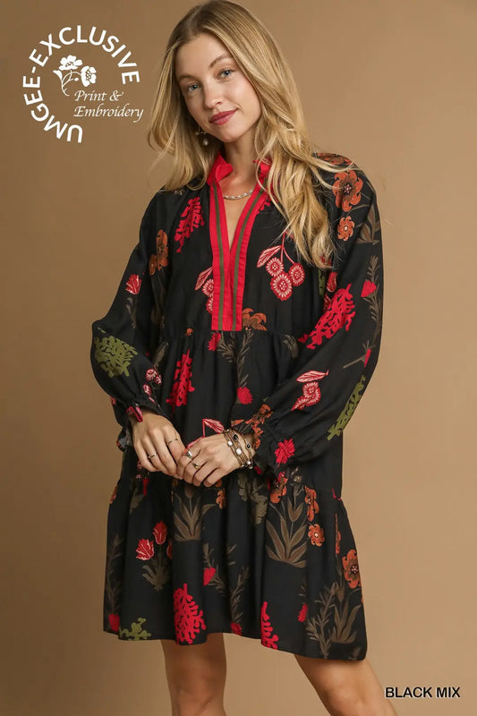 FLORAL CLASS DRESS