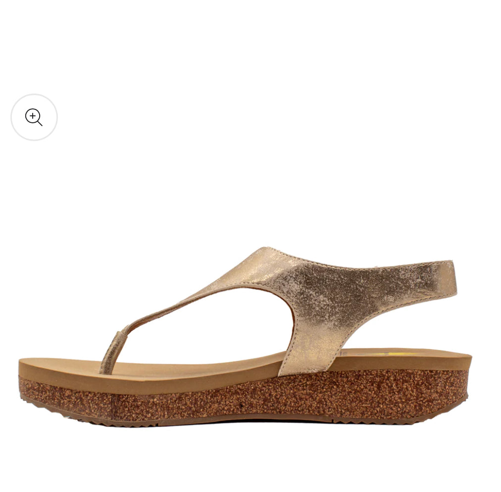 V Trek Ivory Leather Sandal