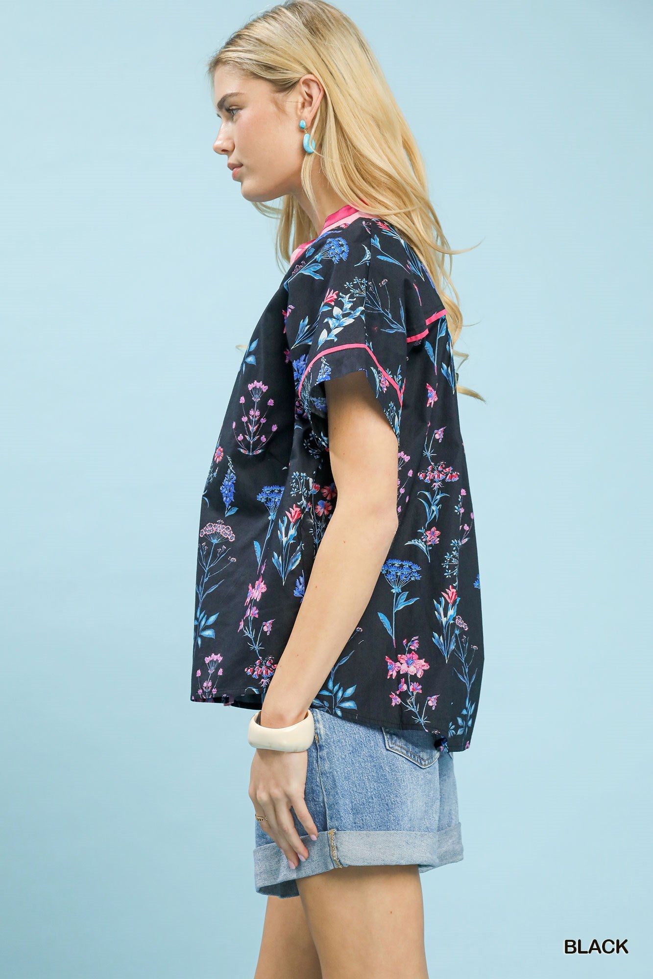 FLORAL GARDEN BLACK TOP