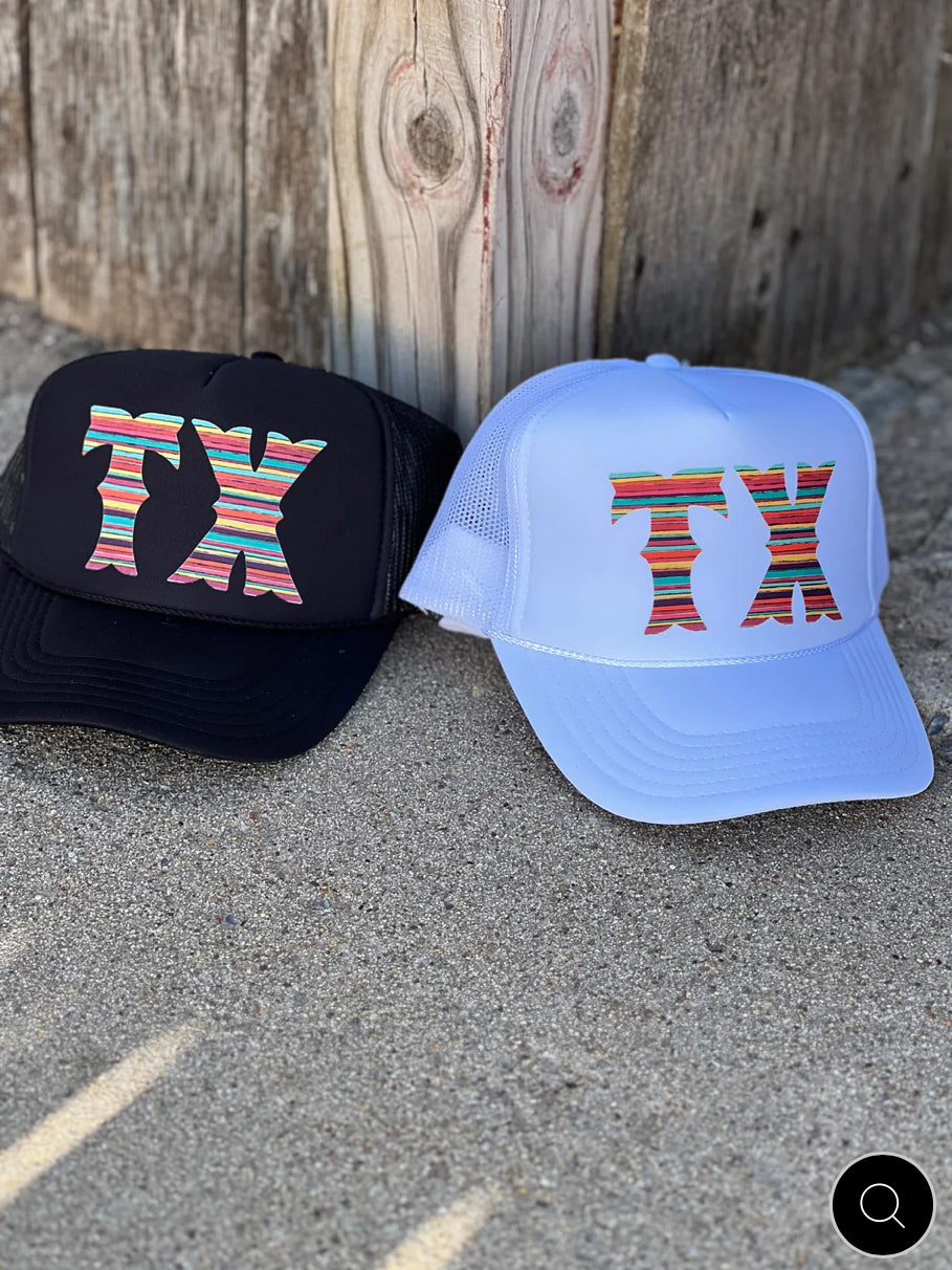 Serape TX Black Trucker Cap