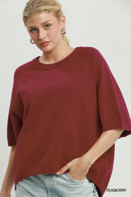 DOLMAN TEABERRY KNIT SWEATER