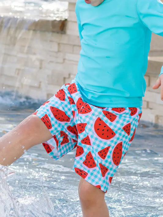 INFANT/TODDLER WATERMELON SWIM SHORTS
