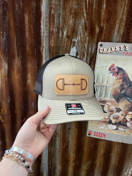 KHAKI/COFFEE SNAFFLE BIT CAP