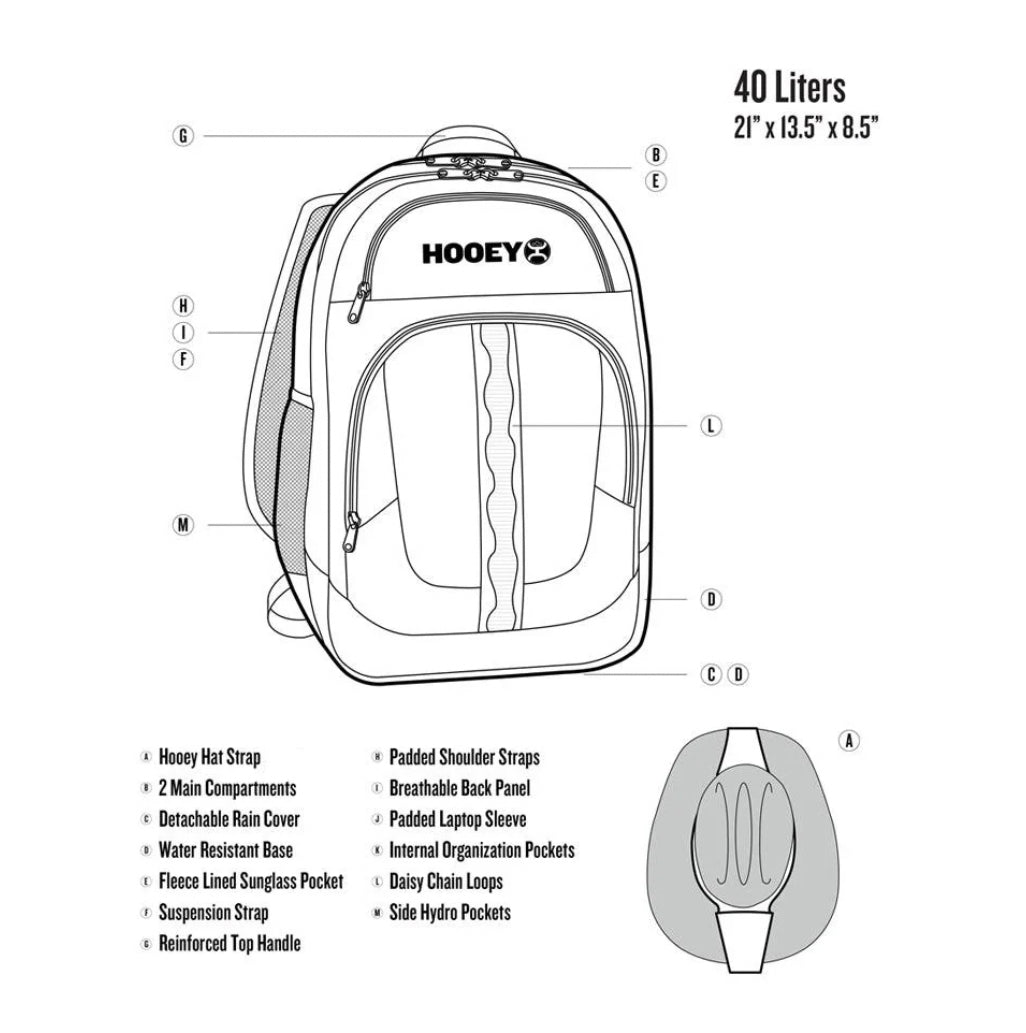 Hooey OX Navy/Tan Backpack