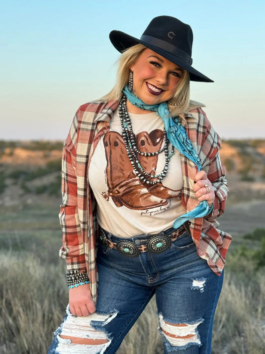 PUT YOUR BOOTS ON TEE