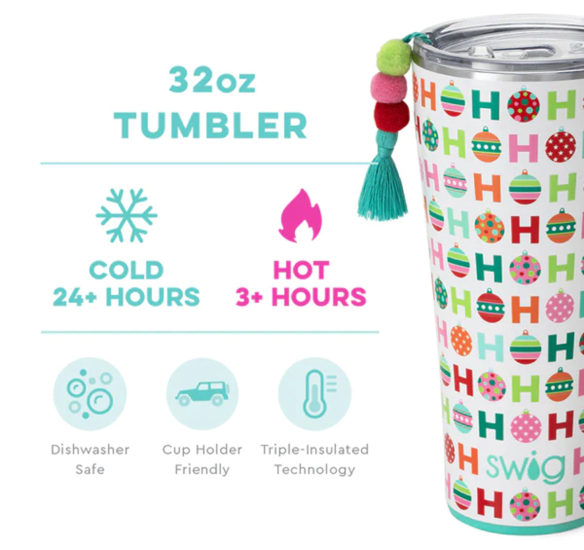 HoHoHo Tumbler 32oz