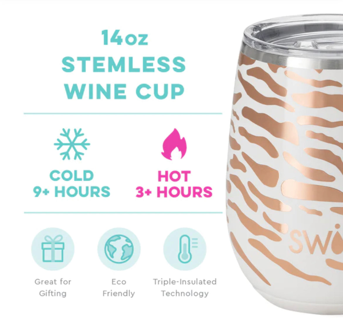 Glamazon Rose Stemless Wine Cup