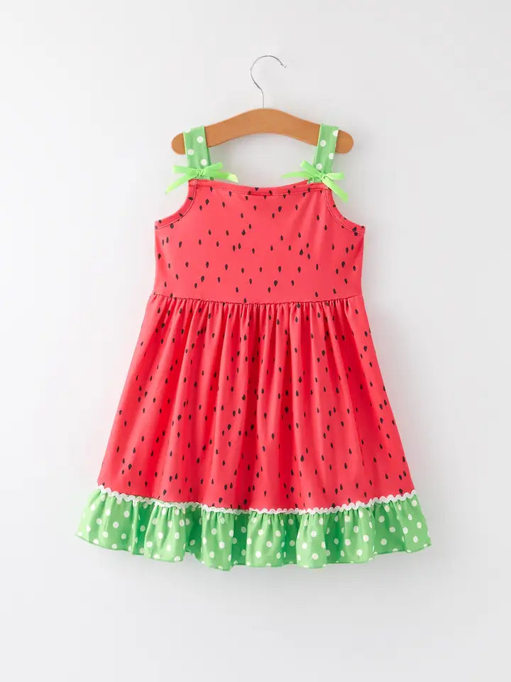 GIRLS WATERMELON DRESS