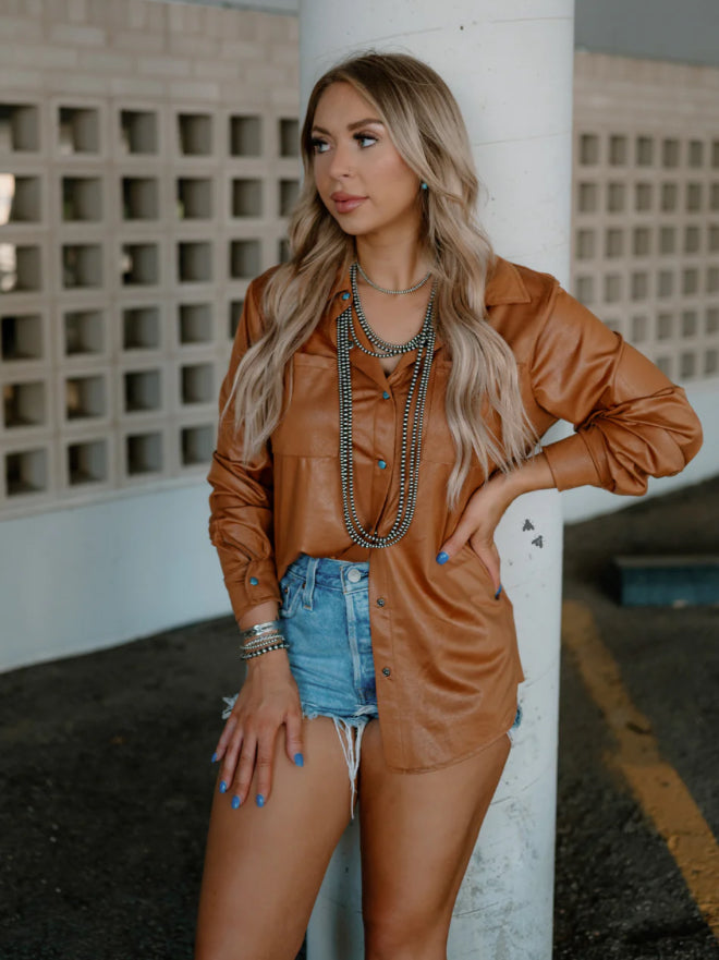 Leather Lux LS Top