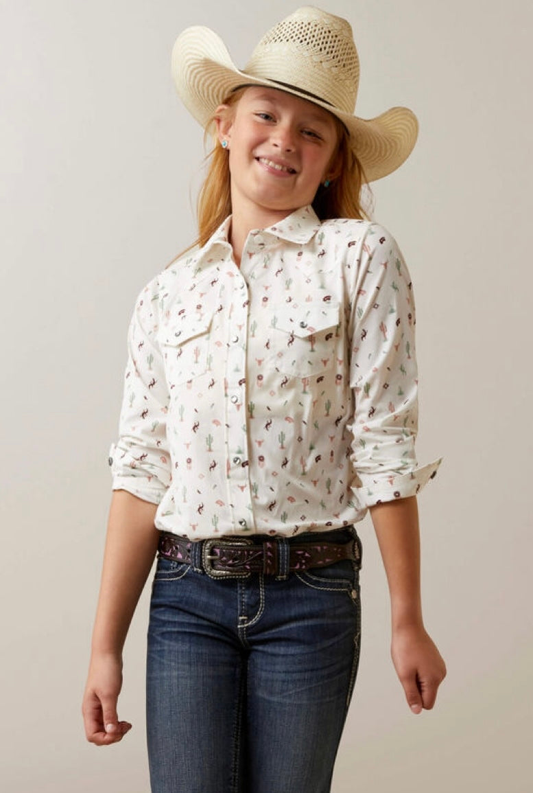 Ariat Girls Santa Fe LS Shirt