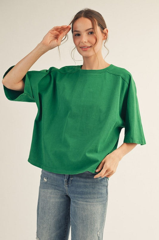 CASUAL KELLY GREEN TOP