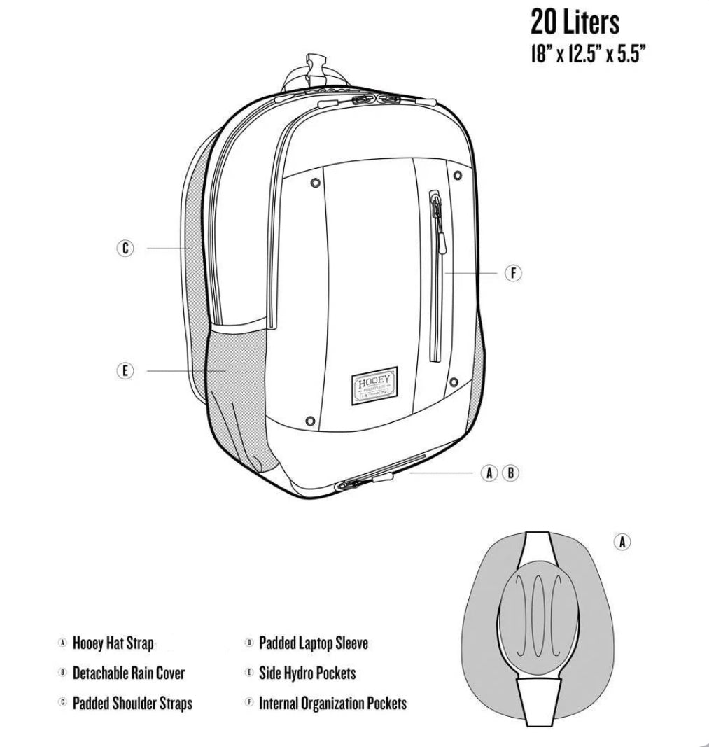 Hooey Rockstar Aztec/Rust Backpack