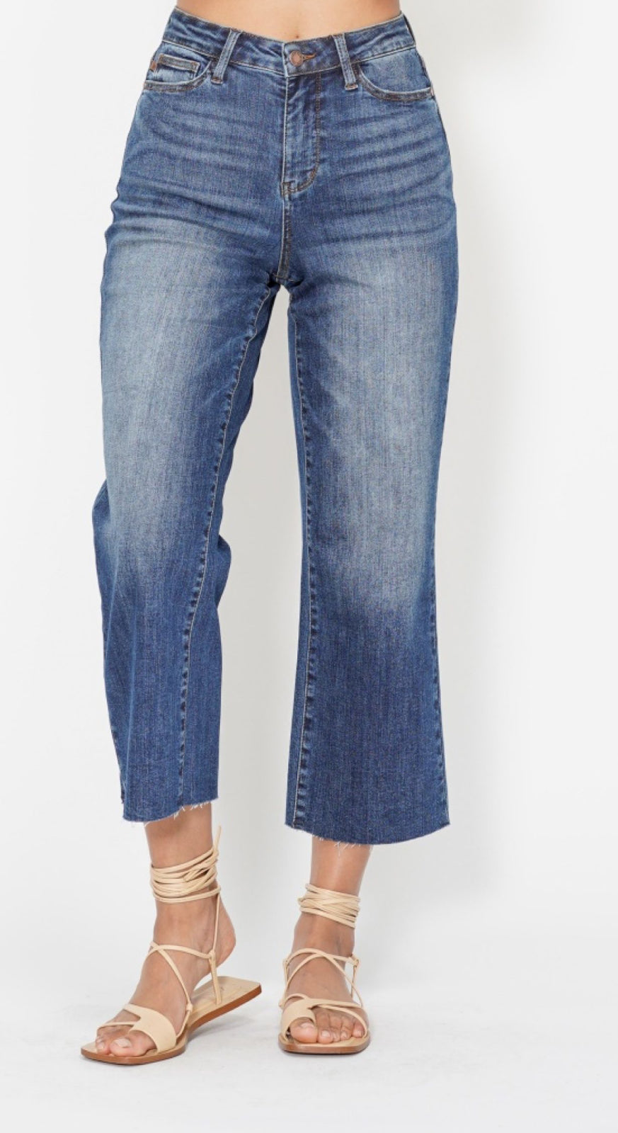 Judy Blue HW Embroidery Crop Jean