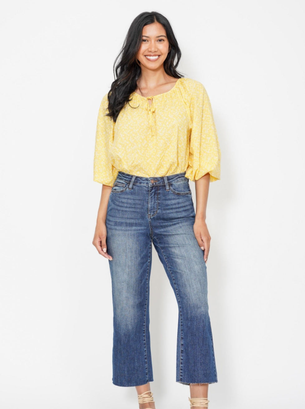 Judy Blue HW Embroidery Crop Jean