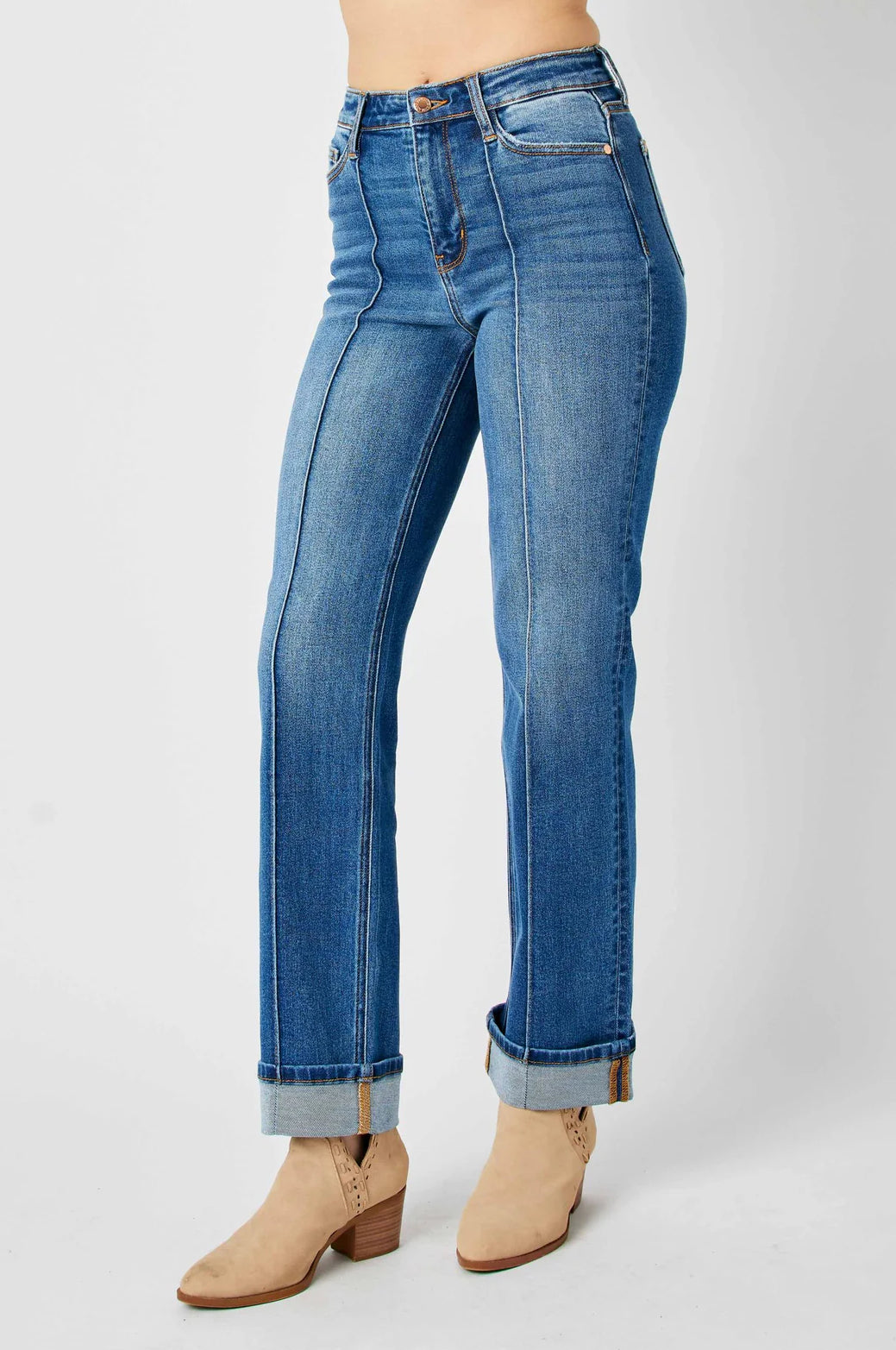 Judy Blue HW Seam Straight Jeans
