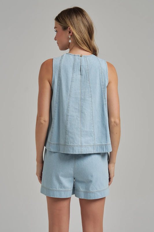PIN STRIPE DENIM SET