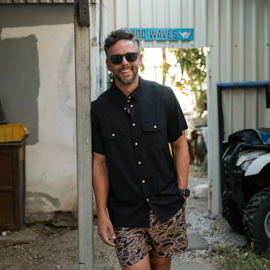 PERFORMANCE WESTERN SHIRT BLK