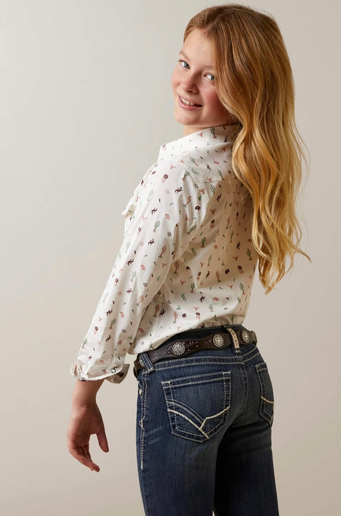 Ariat Girls Santa Fe LS Shirt