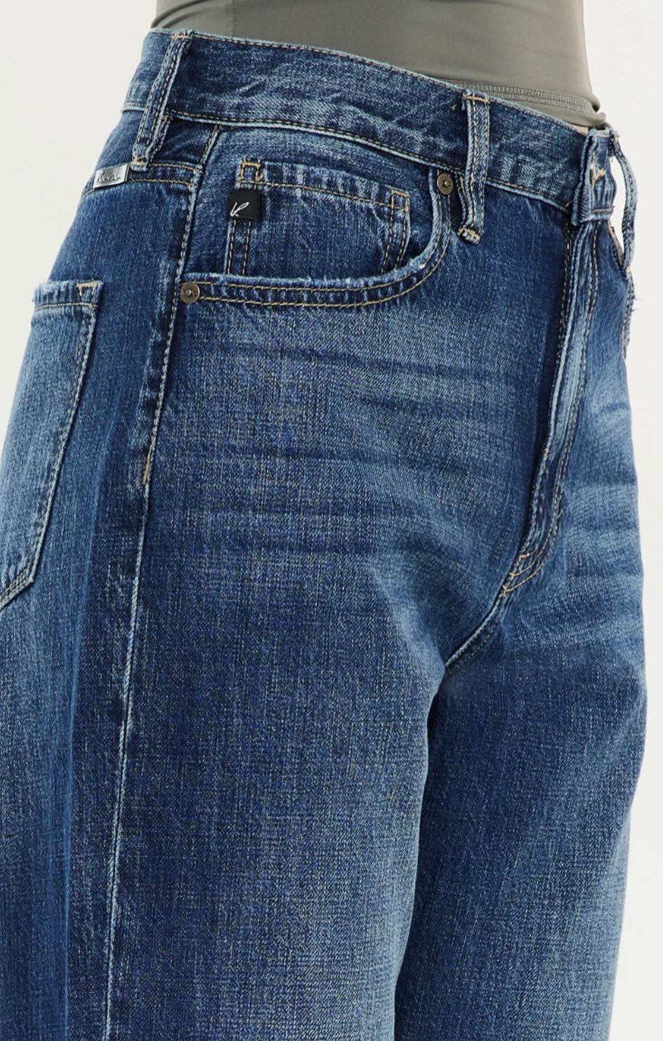 KanCan HR Cuff Straight Jean