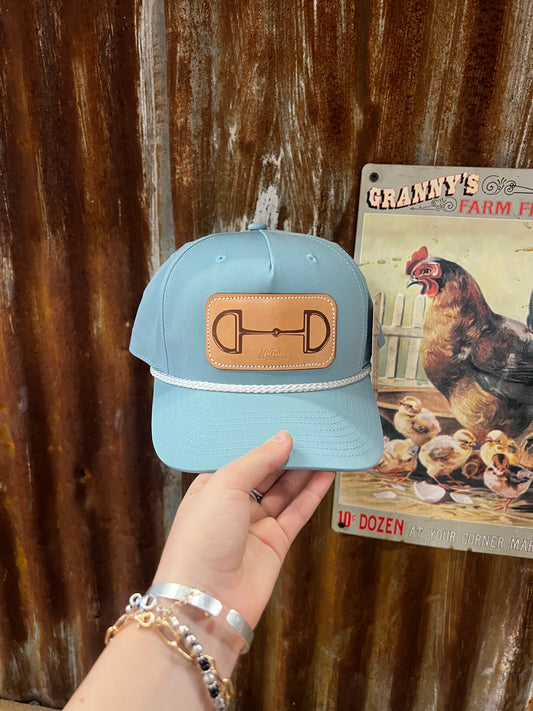 LIGHT BLUE SNAFFLE BIT CAP