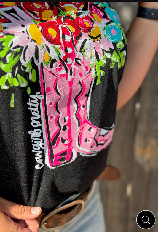 Callie’s Floral Boot Tee