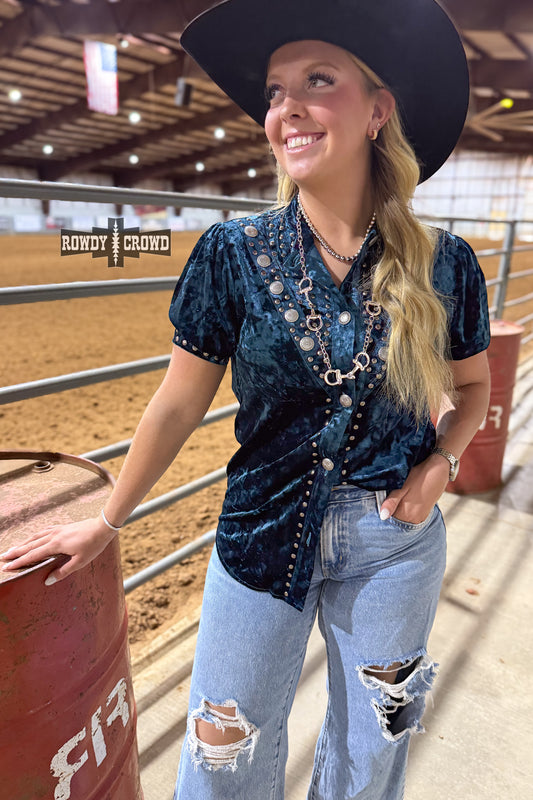 VALLEJO VELVET TEAL TOP