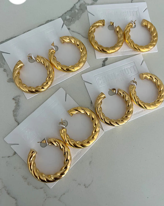 The Reece Large Hoops