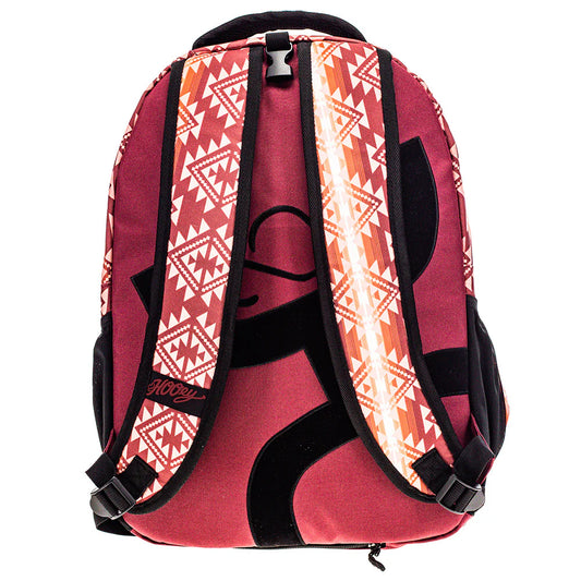 HOOEY RECESS CORDOVAN MAROON/AZTEC BACKPACK