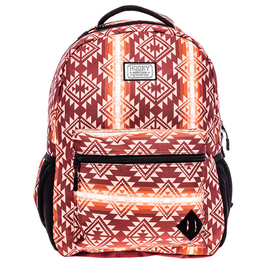 HOOEY RECESS CORDOVAN MAROON/AZTEC BACKPACK