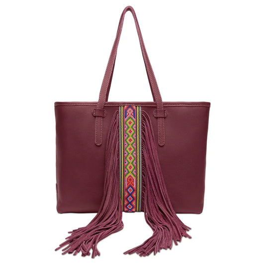 CONSUELA BREEZY FRINGE, PLUM