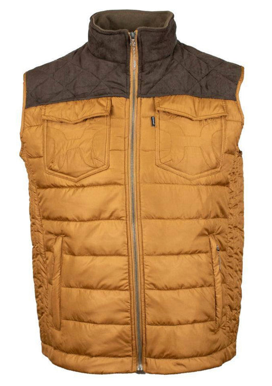 Hooey Mns Brown Yoke Vest