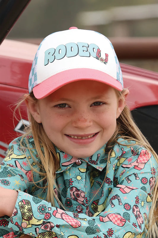 CRUEL GIRLS TRUCKER PINK/WHITE CAP