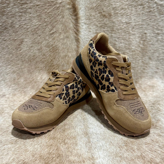 ROPER SUEDE LEOPARD SNEAKERS