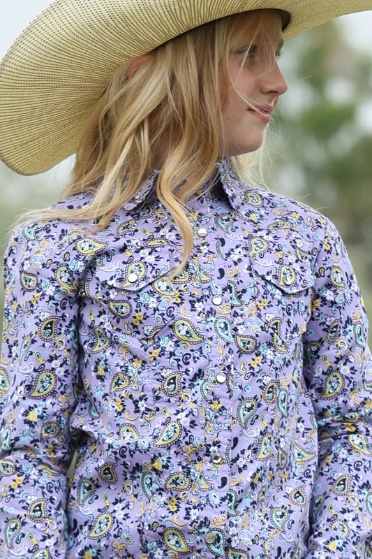 GIRLS LILAC LS SHIRT