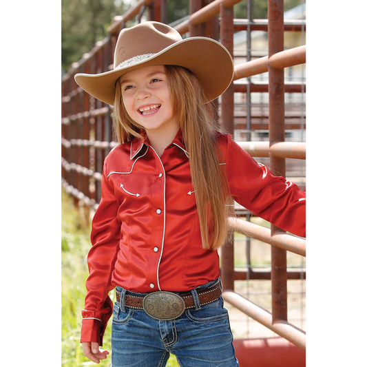 CRUEL GIRLS SOLID RED LS