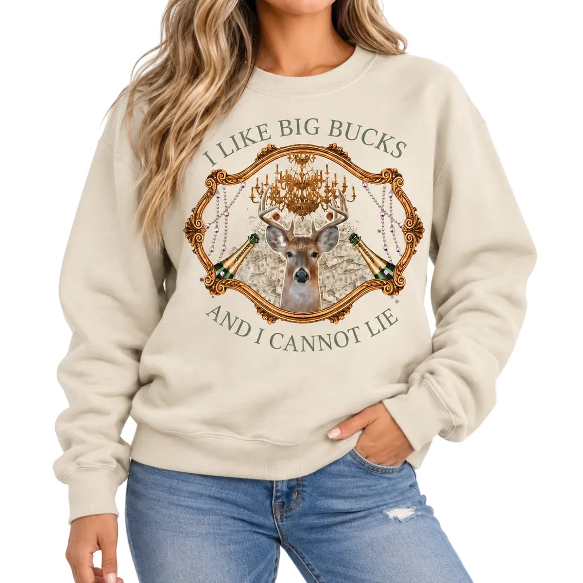 I LIKE BIG BUCKS SWEATER