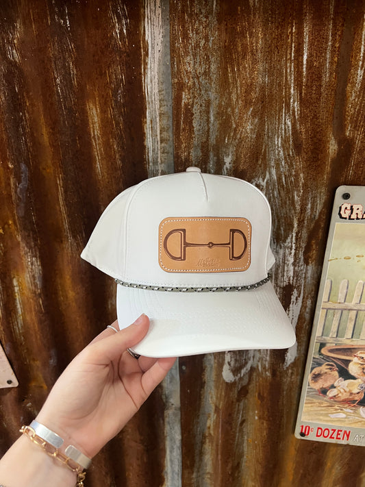 WHITE SNAFFLE BIT CAP