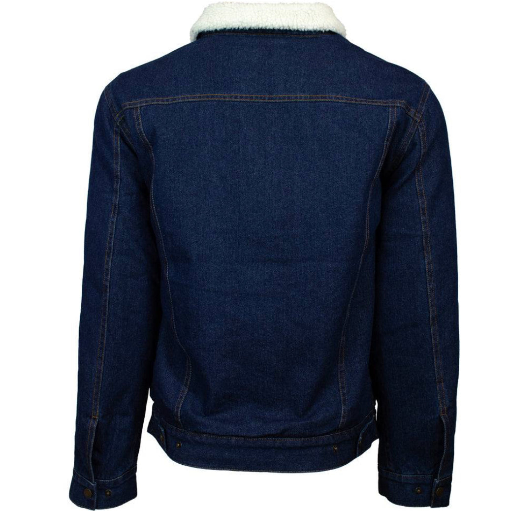 Hooey Mns Cream Sherpa Denim Jacket