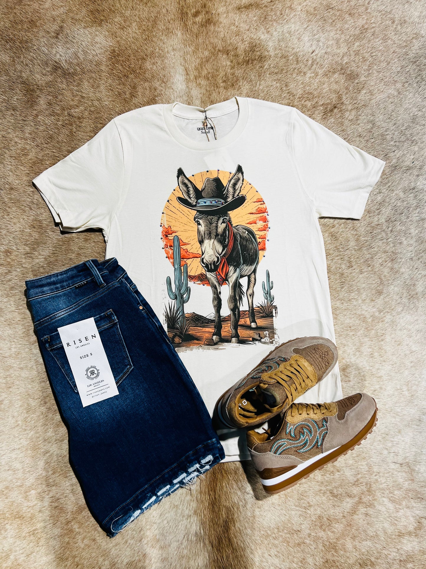 COWBOY DAZZLE DONKEY TEE