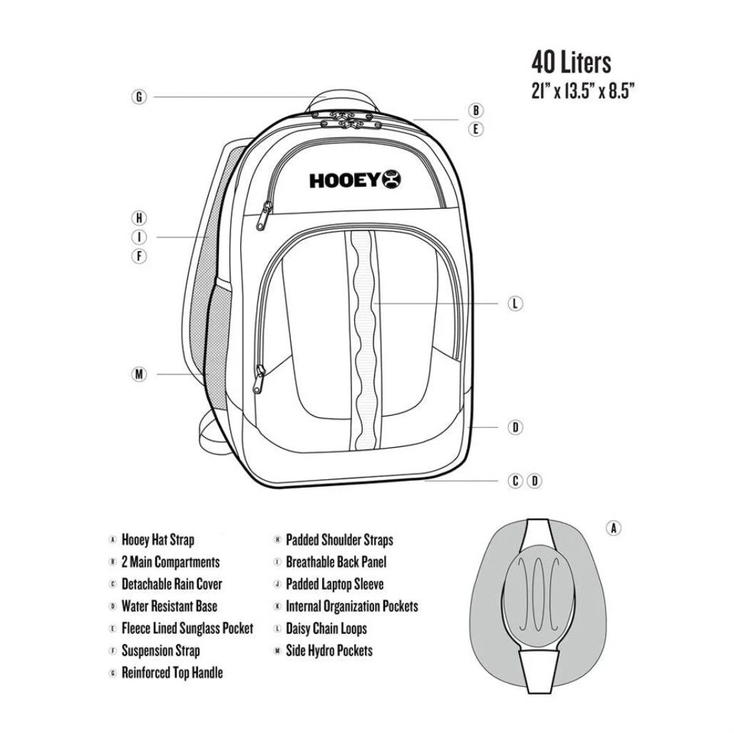 Hooey OX Serape/Burgundy Backpack