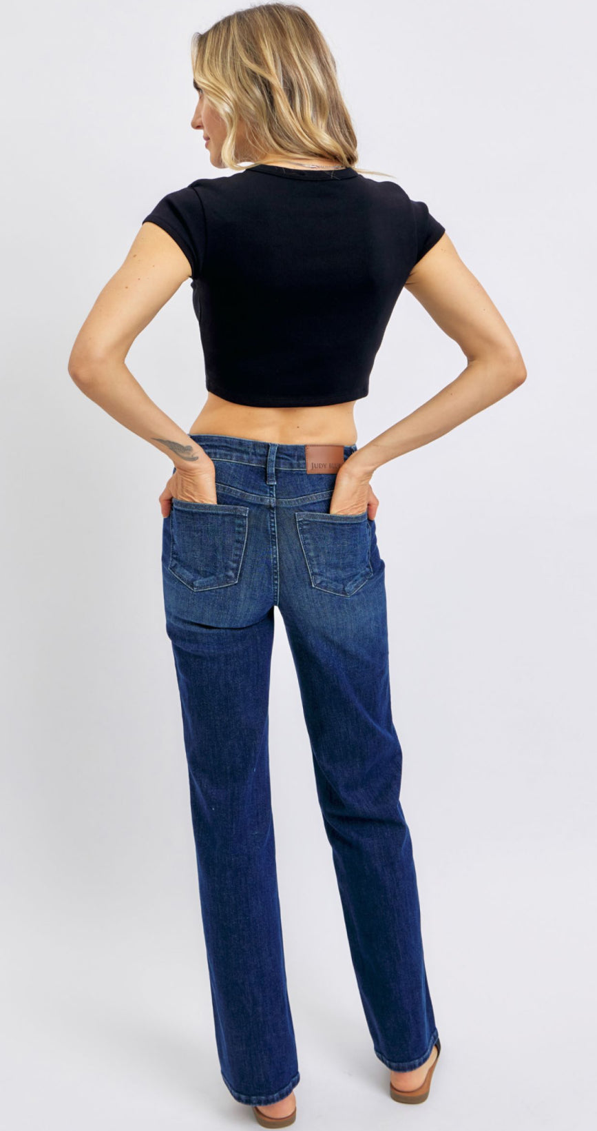 Judy Blue MR Tummy Control Straight Jeans